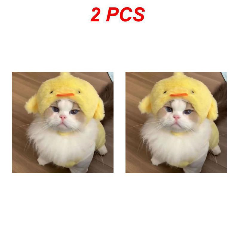 1/2/3PCS Funny Panda Hat For Pet, Warm , New Year Party, Christmas Cosplay Accessories, Photo Props, Headwear For Dog And Cat