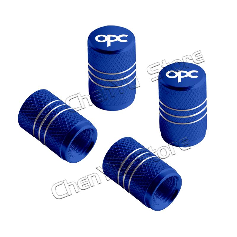4Pcs OPC Logo Car Metal Wheel Tire Valve Caps Stem Case Dust Cap For Opel Astra Insignia Corsa Rocks Junior Accessories Styling
