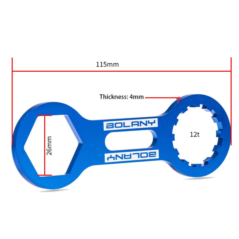 New! 12t 26mm MTB Suspension Front Fork Shoulder Cover Wrench Santuo XCR/XCT/XCM Removal Tool Bicycle