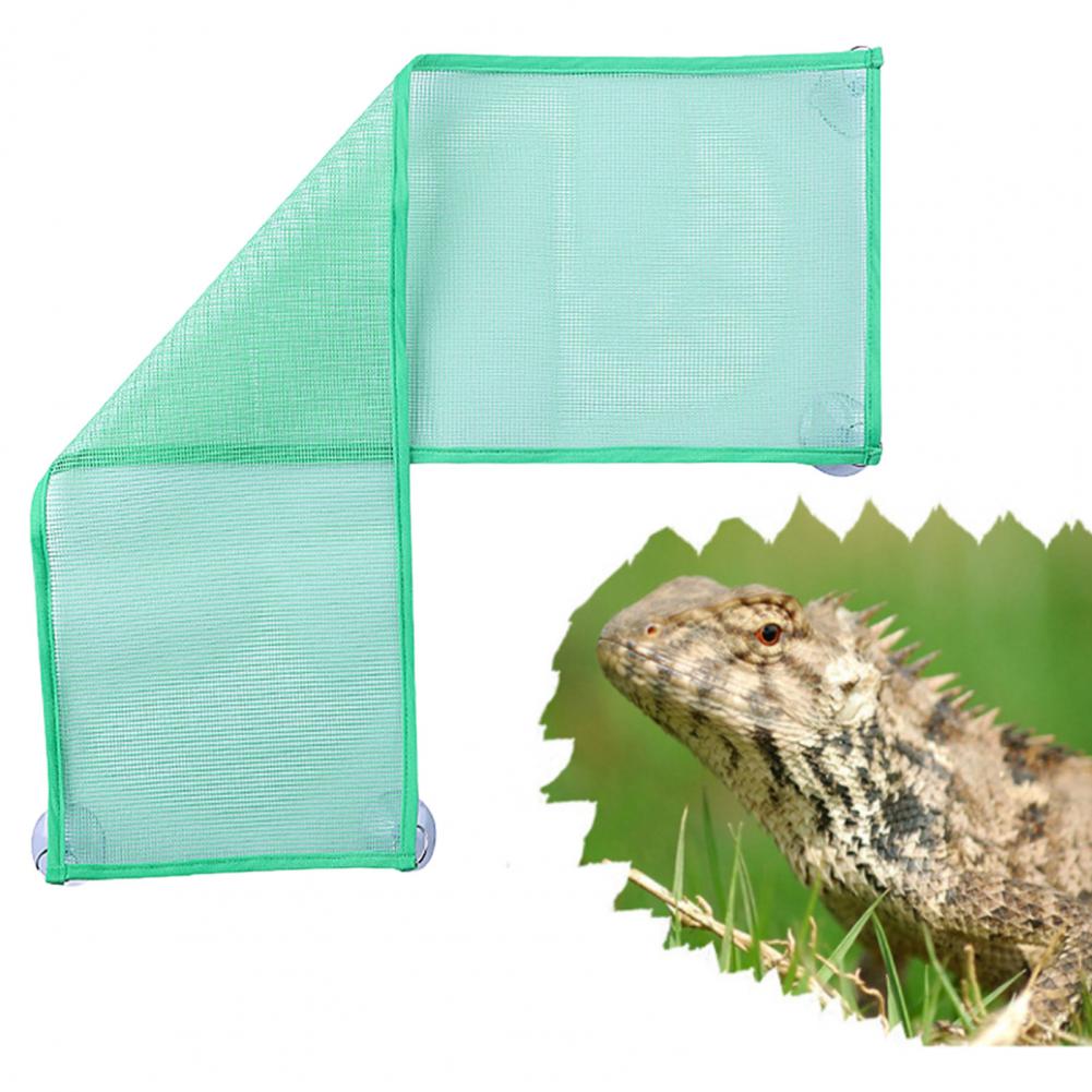 Bearded Dragon Hammock Firm Suction Cup Reptile Hammock Lounger Small Pet Reptile Hanging Mesh Bed Cage Supplies