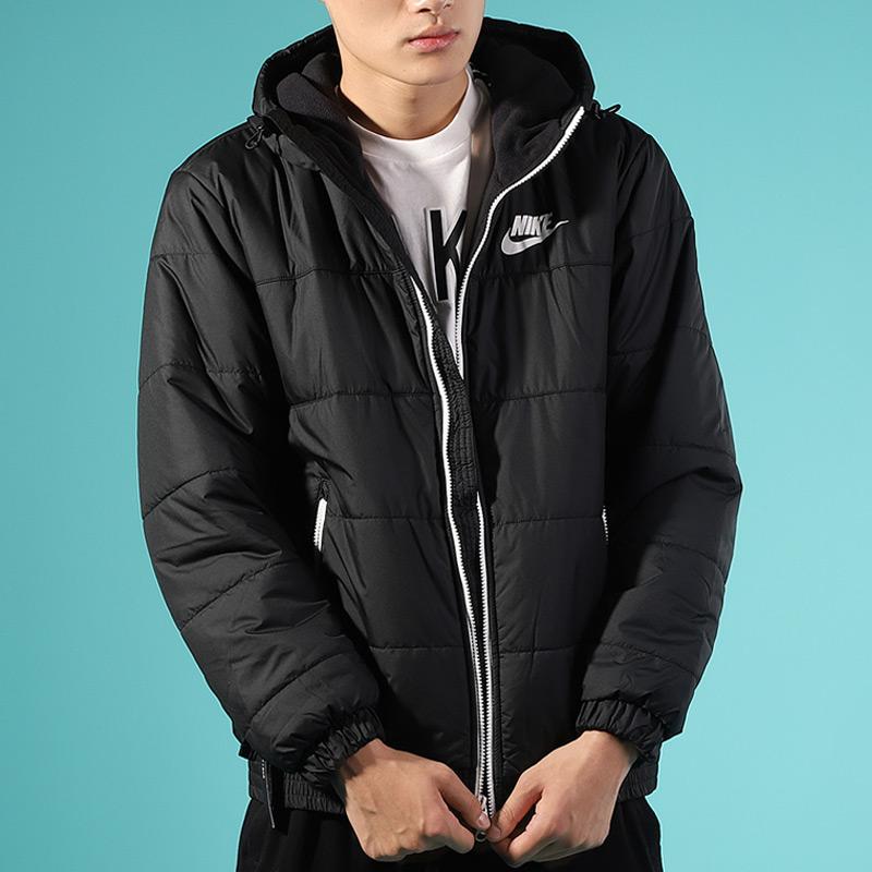 Nike Thermal Hooded Cotton Jacket Men Outerwear Black BV4684-010