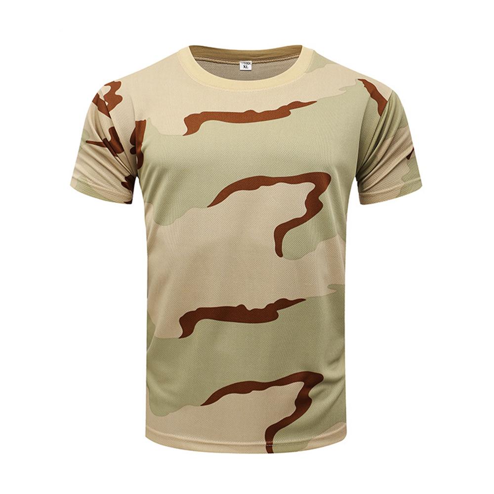 3D Camouflage T-Shirt Herren Kleidung Outdoor Mode Lässig O-Ausschnitt Kurzarm Sommer Street Übergroß Herren Outdoor Sport T-Shirts
