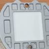 Solar Road Anti-Pressure Waterproof Buried Light Blue LED Lamp Outdoor Yard Lamp for Driveway Path Walkway Garden