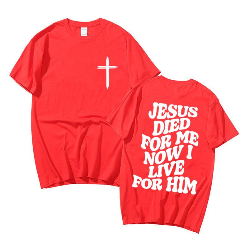 Mens Aesthetic Christian T Shirt Jesus Bible Verse Letters Print Apparel Tshirt Unisex Harajuku Casual Oversized TShirts Tops