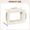 Clear Makeup Bag Cosmetic Small Portable Heavy Duty Toiletry Pouch Waterproof for Women