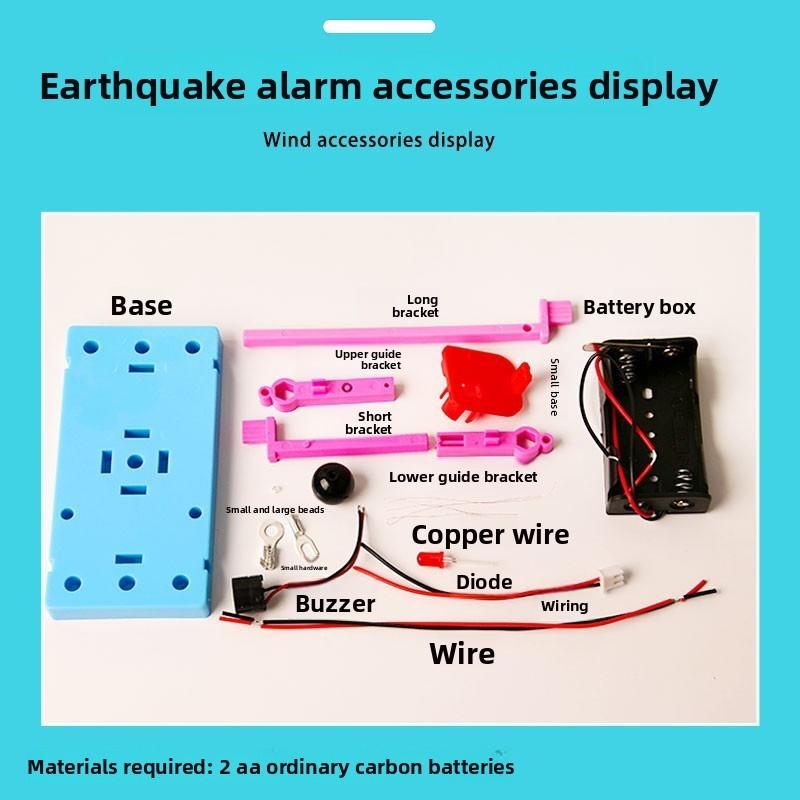Earthquake Detection Science Toy Diy Physical Model Set With Engineering Features For Kids