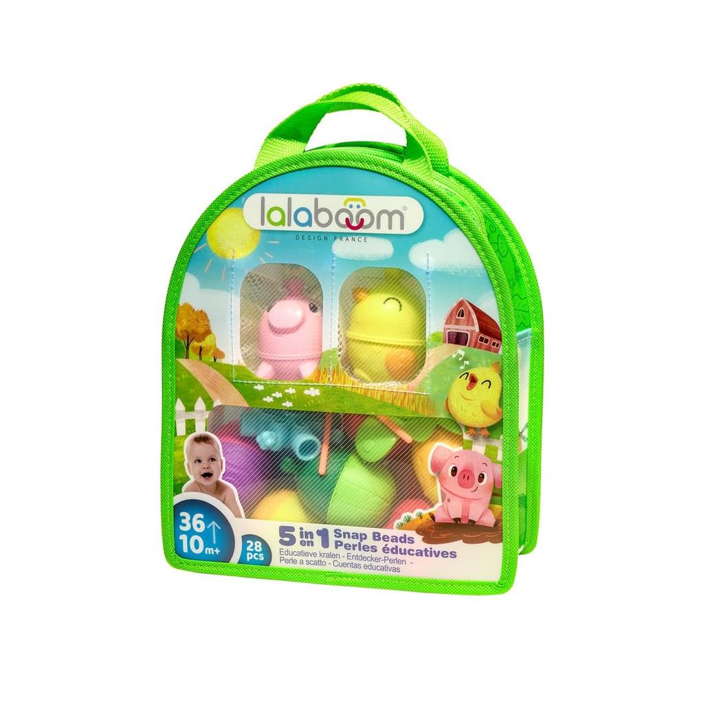 Lalaboom Baby Toy Lalaboom Beads and Forest Animals 28 Pieces BL231 Authentic