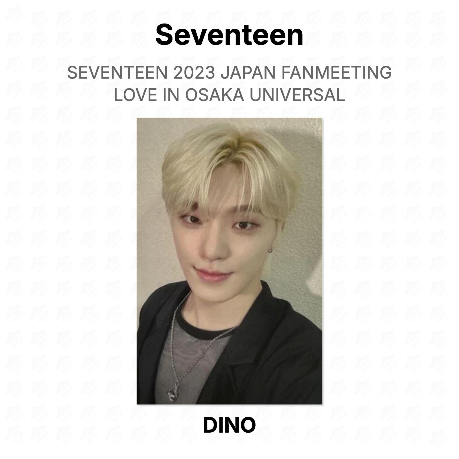 Seventeen 2023 JAPAN FANMEETING LOVE IN OSAKA UNIVERSAL Official Photocard DINO