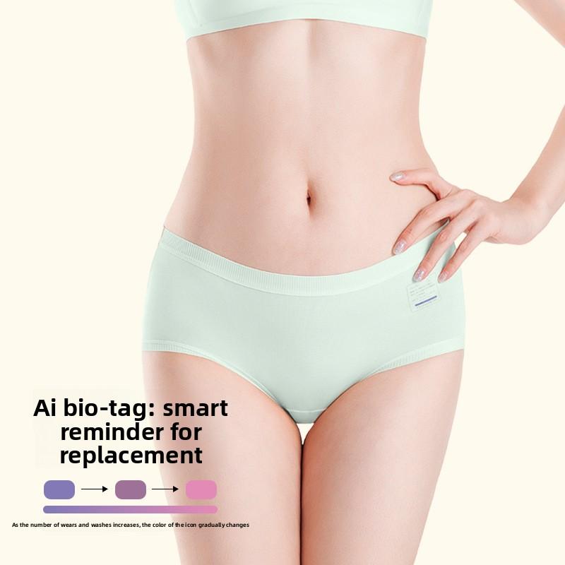 Women's Spring and Summer New Extended Mid Waist Triangle Briefs