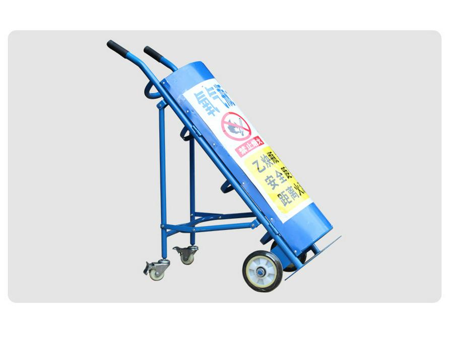 Thickened Oxygen Acetylene Gas Cylinder Hand Truck with Protective Cover and Effort-Saving Design, 40L Capacity.