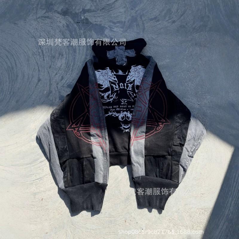 Oversized Unisex Streetwear Hoodie With 3D Print Retro Patchwork Design Loose Fit Teens Adults