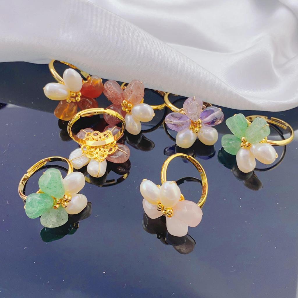 Baroque Pearl Five-Petal Flower Earrings - S925 Silver, Original Retro Design, Versatile Celebrity Style