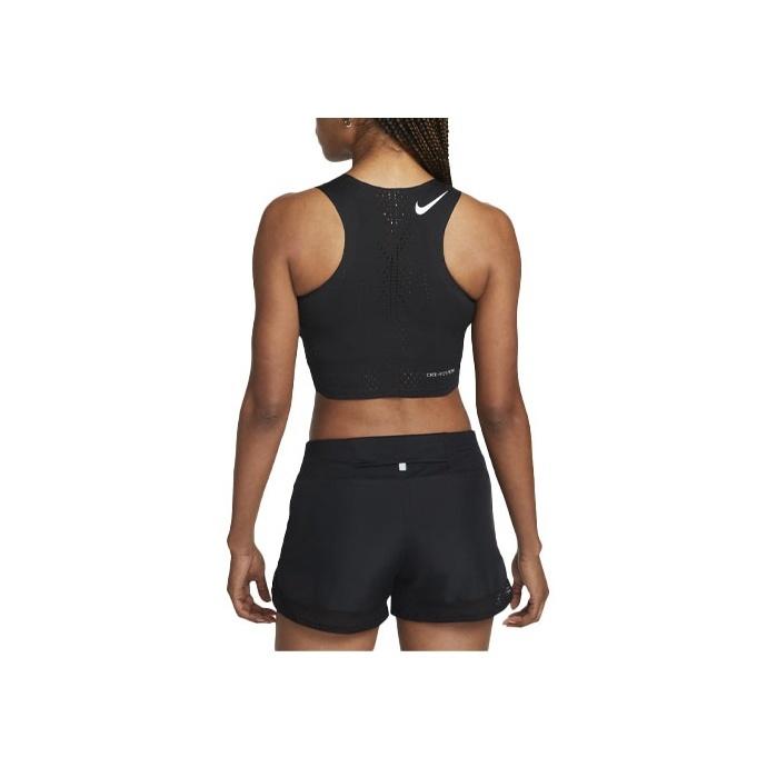Nike Dri-Fit Adv Solid Logo Short Running Quick-Dry Tank Top Women tops Black DM8729-010