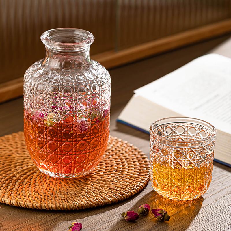 LOVWISH Leqing Glass Cup and Pot Set