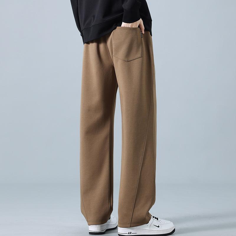 Men's youth casual pants spring and autumn new drape wide-leg pants sports loose and versatile men's pants trend