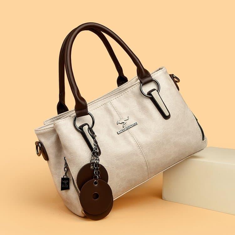 Vintage portable tote bag shoulder messenger women's bag