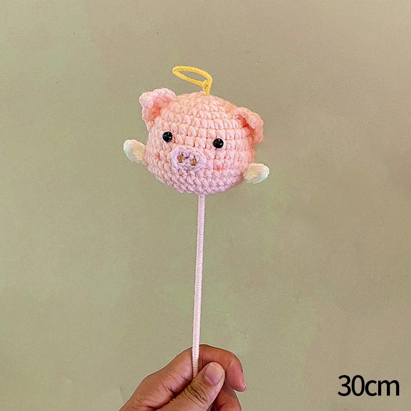 Pig Crochet Flower Decorative Flower Potted Kawaii Knitted Pot Flower Wedding Party Room Decor Potted Kawaii Knitted Pot Pig