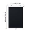 No Drilling Retractable Roller Window Shades Silver Coating Black Blackout Blind Shade Temporary Cover Curtain for Home Car