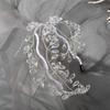 Woven Wire Hair Hoop Elegant Headpiece Super Temperament Crystal Leaf Branch Headband  Formal Prom