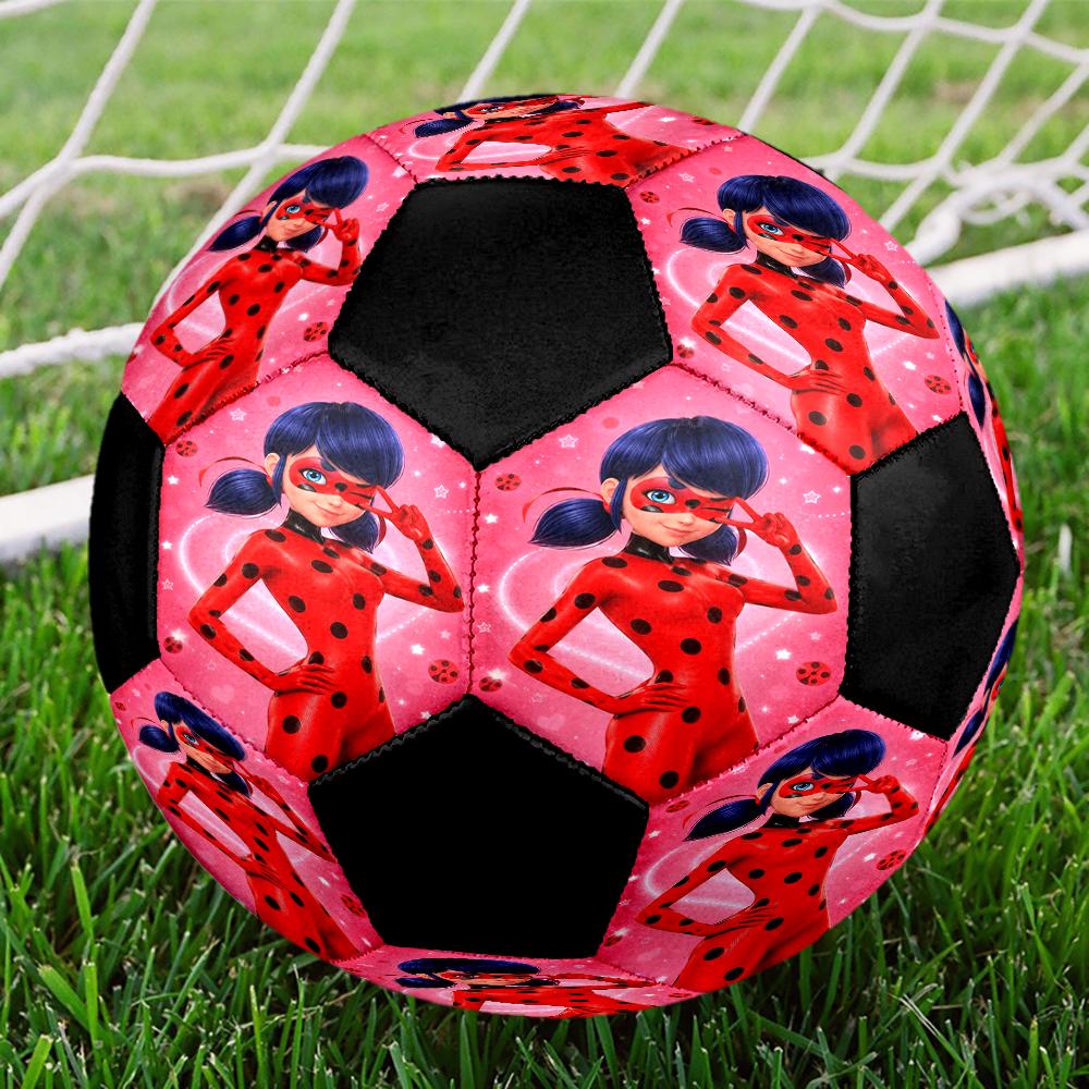 Miraculous Theme Size 5 Soccer Ball, Suitable for Both Indoor and Outdoor Matches, a Gift Suitable for Everyone.