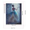 5D DIY Full Round Drill Partial AB Diamond Painting Princess Back Decor 45x55cm