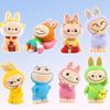 1 Piece Kawaii Toys Surprise Cute Labubu Figure Pendant Face Changing Doll Cartoon Anime Macarone Birthday Cake Decoration