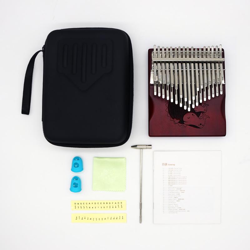 Pian cu degetul mare retro cu 34 de tonuri: Kalimba portabil ușor de învățat