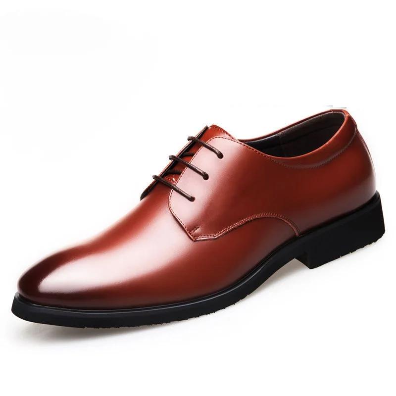 

Korean Style Solid Color Men s Formal Shoes Spring Autumn Office Leather Casual Clothing 2026 Not Official New Social Shoe Male 44