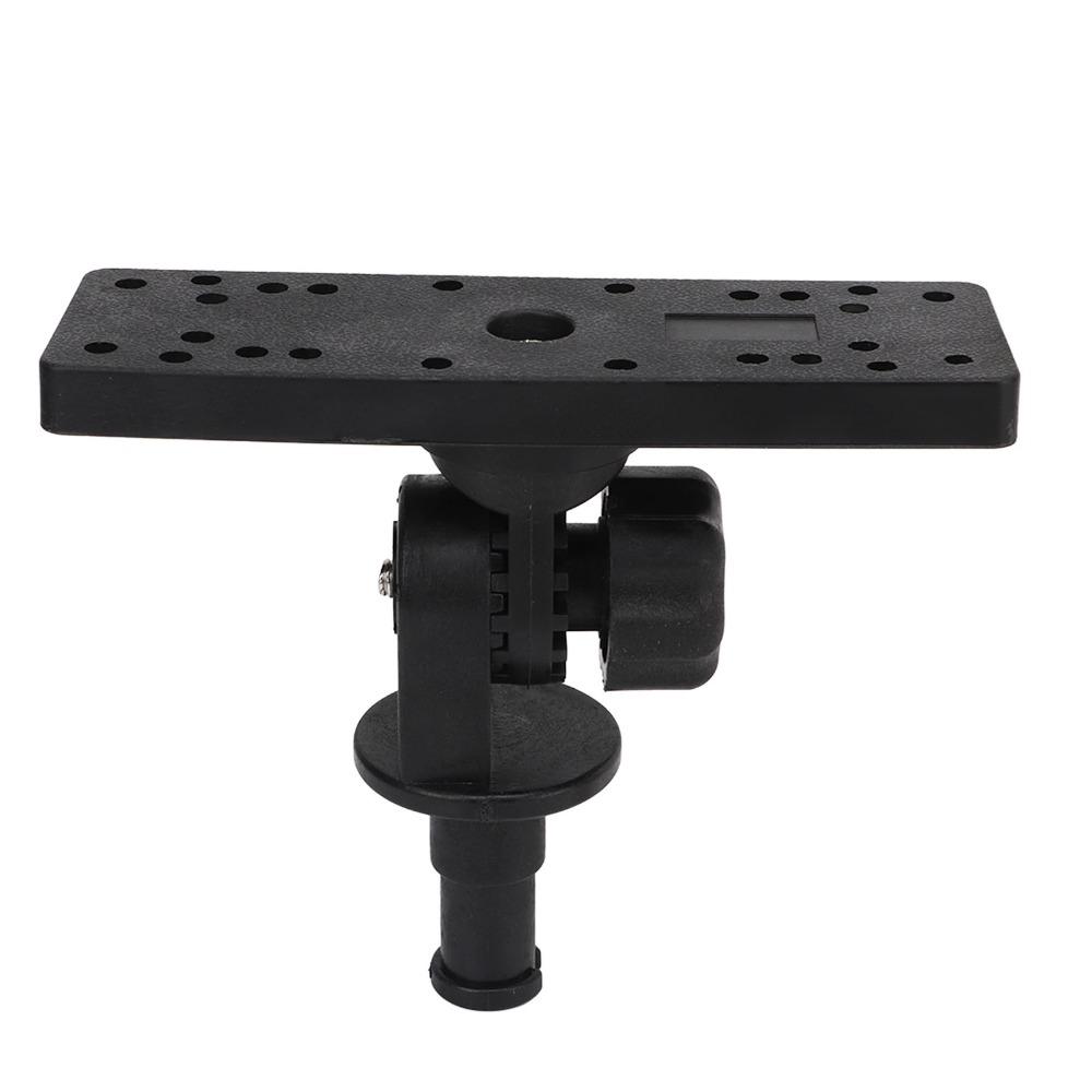 360 Degree Rotating Fish Finder Mount Removable Base Black Color Marine Electronic Mount Boat Electronics Mount Boat Use