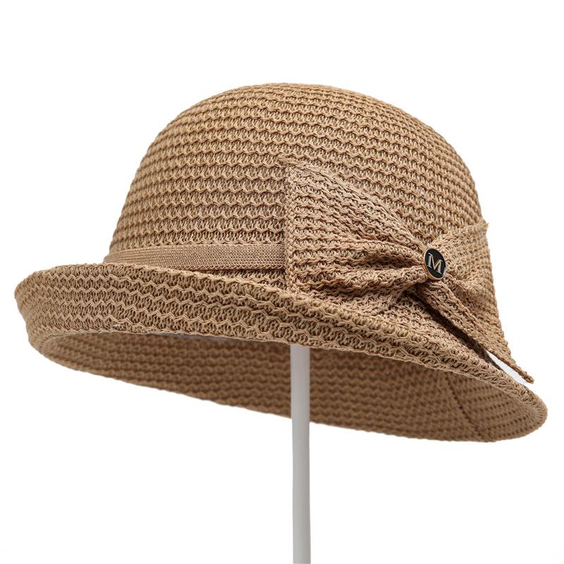 Top Hat Women'S Spring Summer Breathable Versatile Sun Hat Sun Protection Elegant Mother Hat Outdoor Travel Cool Hat