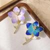 1Pcs Unisex Clover Plants Iris Flower Party Office Brooch Pins Pretty Enamel Flower Brooches For Women Gifts