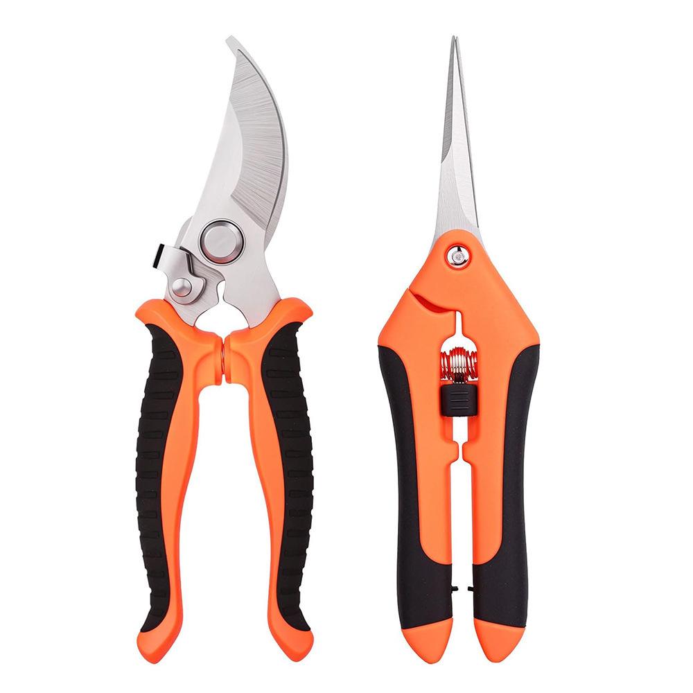 Customized Stainless Steel Pruning and Grapes Shear Set - Includes Garden Tools and Fruit Picking Scissors.