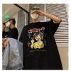 Men T-Shirts Letter Graphic Print Fashion Brand Tees for Men Oversize Tshirts Men Clothing Casual Tee Man Summer Korean Retro