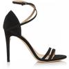 Salvatore Ferragamo Ines X5 Womens Suede Dressy Heels Nero Suede