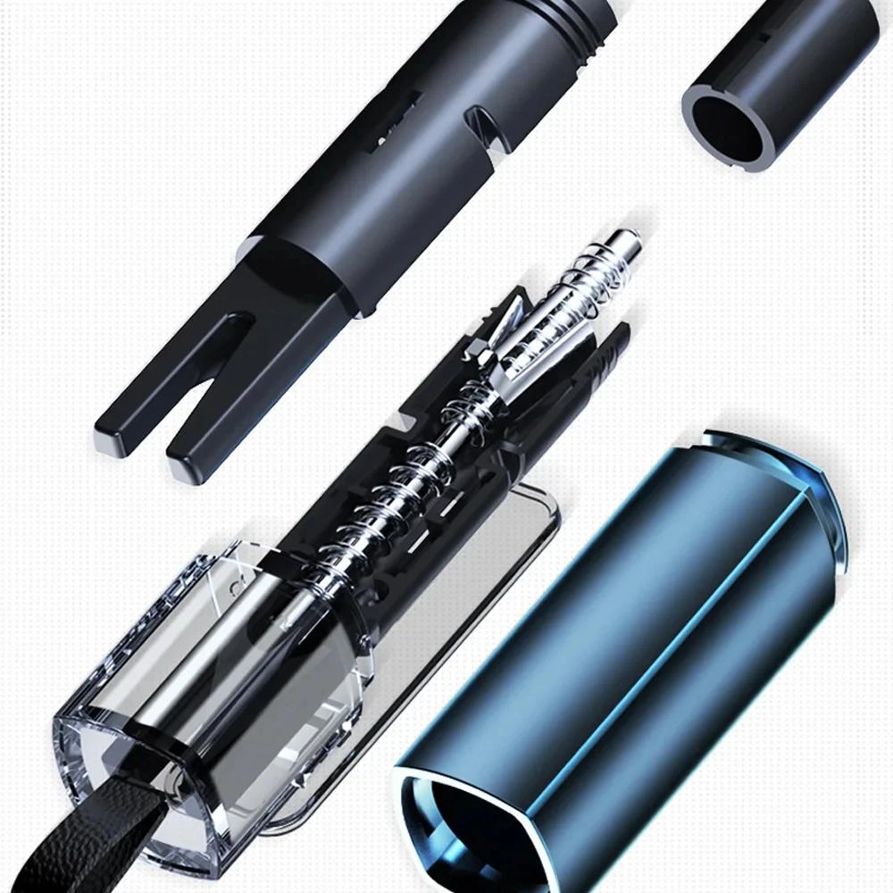 New Car Safety Hammer Emergency Glass Breaker Seat Belt Cutter High Hardness Tungsten Steel 2 in 1 Rescue Tool Auto Accessories