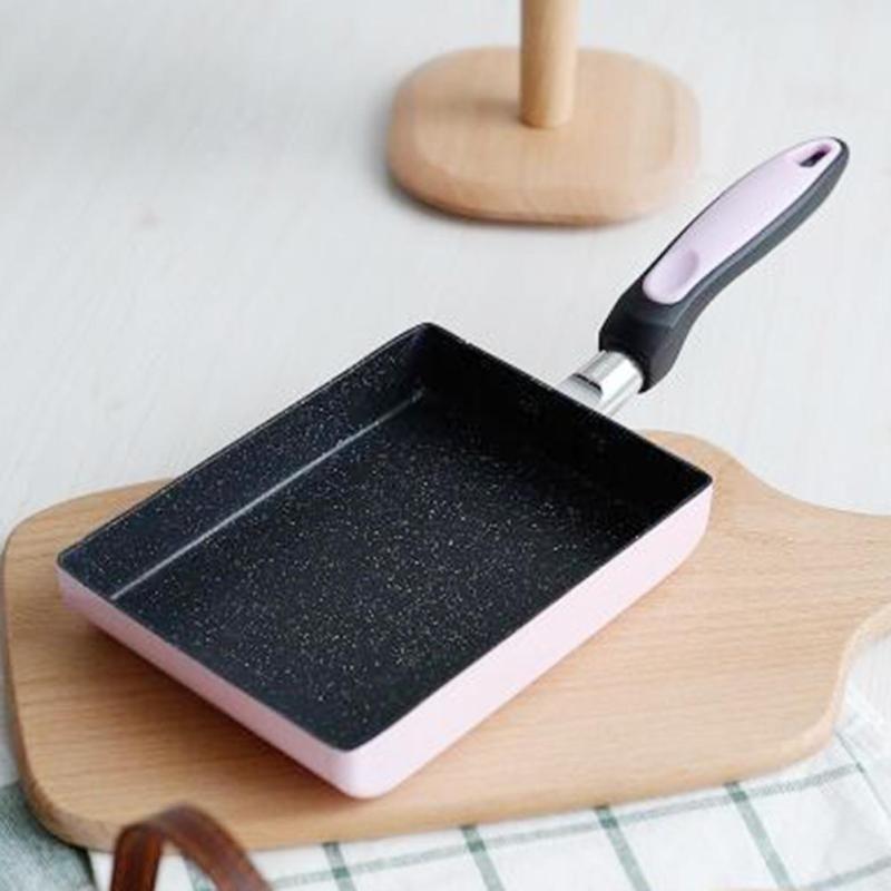 

Сковорода-жаровня из нефрита в японском стиле, квадратная, с антипригарным покрытием, с плоским дном, бездымная, для индукционных и газовых плит, универсальная P