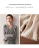 2025 Herbst/Winter Damen V-Ausschnitt Kaschmir Spitzen Strickjacke