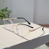 Vintage Cat Eye Glasses Women  Fashion Hollowed Blue Light Blocking Eyewear Trendy Brand Design Decorative Eyeglasses