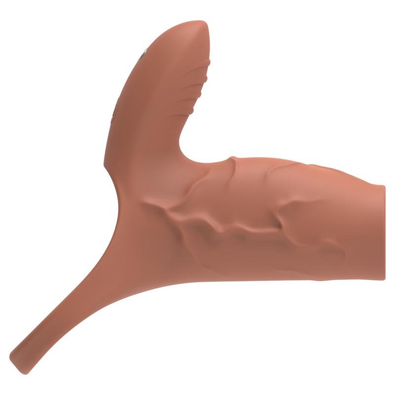 Wolf Warrior Men's Vibrating Penis Ring and Sleeve Vibrator - Adult Erotic Sex Toy