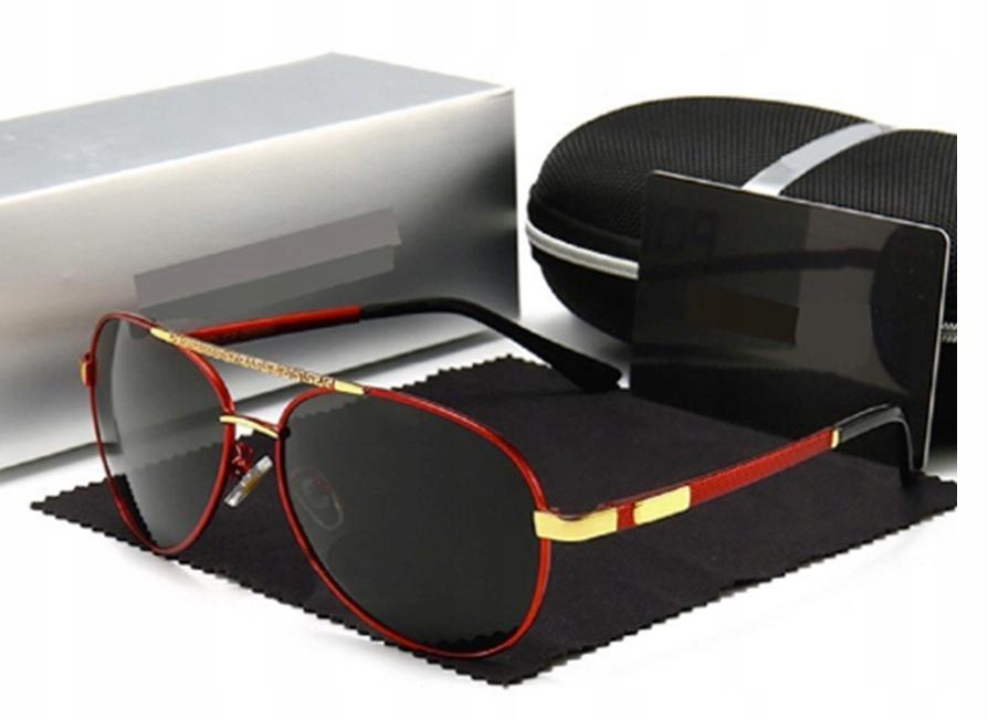 Men's Pilot Sunglasses Uv400 Protection Silicone Case Nose Pads