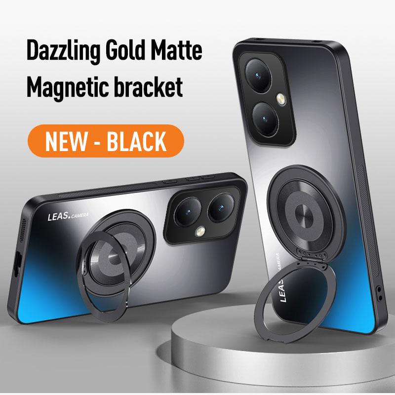 For Honor 400 200 100 90 70 50 Pro X9A X9B X9C X8B Magic 7 Lite Magnetic Ring Stand Back Phone Case Ring Lens Protective Cover