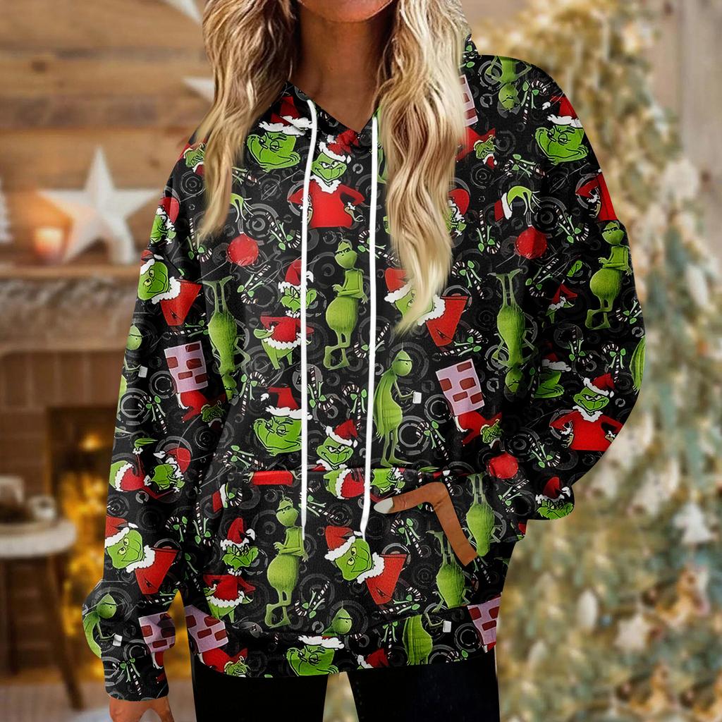 Dámské mikiny Oversized Zimní Plyšové Roztomilé Mikiny Pulovr Trendy Podzimní Zimní Oblečení