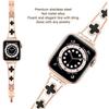 Luxus Metall Diamant Slim Glitzer Apple Watch Band Ultra 2 49mm 40mm 42mm 44mm 45mm 41mm Iwatch Se Serie 8/7/6/5/4/3 Band für Frauen Bling