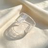 Wide Resin Bangle Bracelet Simple Color Open Mouth Bangle Casual Elegant Wristband  for Women