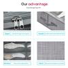Under Bed Shoe Organizer, Holds 12 Pairs of Shoes, Shoe Packing Organizer with Transparent Window, Breathable, Foldable