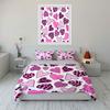 "Romantic Hearts Pattern Gift Set"  Kid's and Adults' Bedroom Decor, Exquisite Three-piece Bedding Set Gift