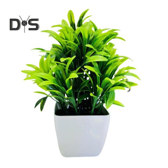 Artificial Potted Green Plants Home Office Table Centerpiece Wedding Party Plastic Faux Greenery Bonsai Indoor Outdoor Desktop Decoration