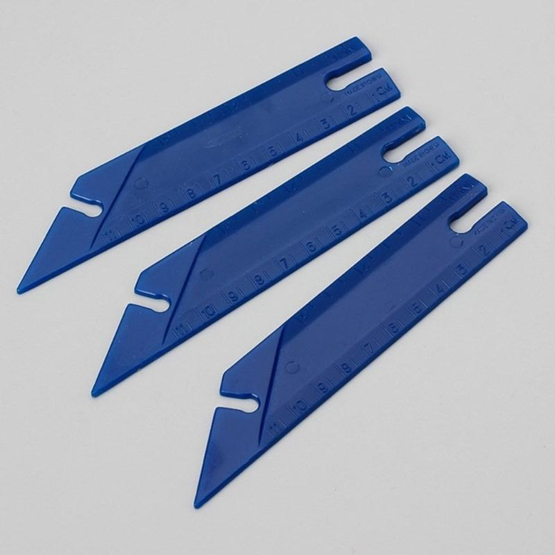 5-1/2" Button Gauges & Point Turners, 1 Count Guage & Turners, Blue, Patchwork Measuring Drawing DressmakersRuler