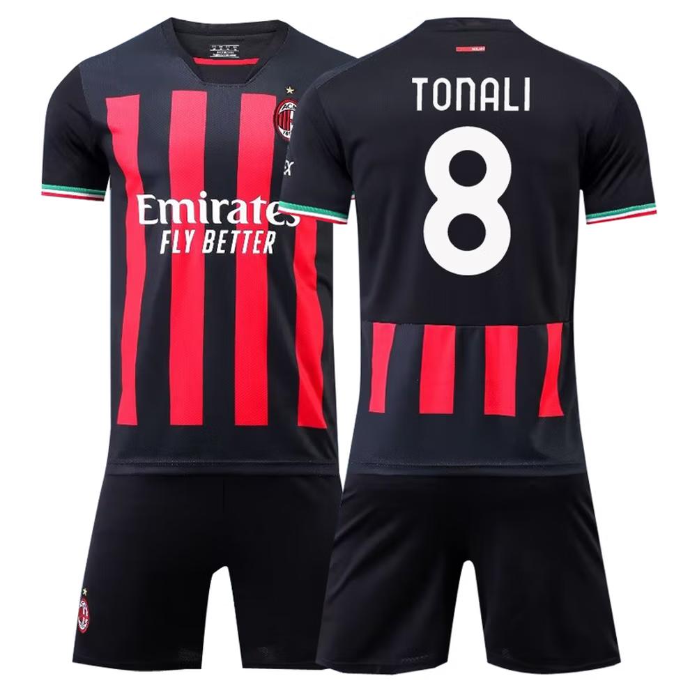 2022-2023 AC Milan Home Jersey No.8 Tonali XXL