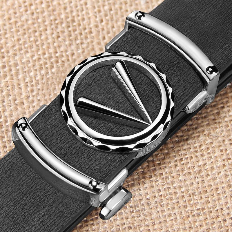 

Мужская беззубая автоматическая пряжка не пробивает отверстия, молодежный ремень для костюма с автоматической пряжкой 130cm